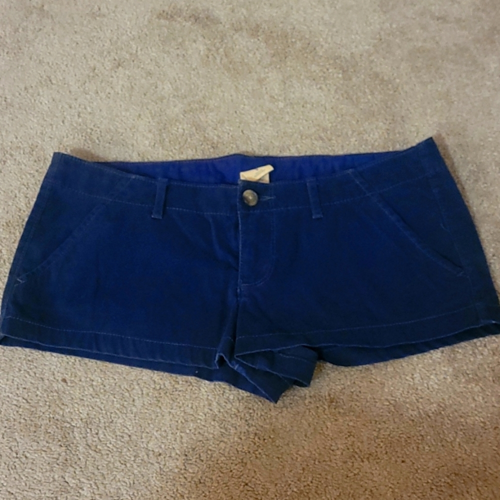 Hollister blue short shorts size 9 jr.